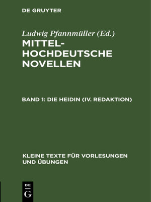 cover image of Die Heidin (IV. Redaktion)